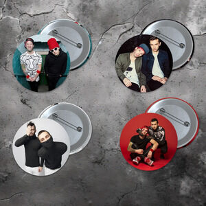 Twenty One Pilots 3 Inch Pinback Button 4 Pack Band Pins Stocking Stuffer